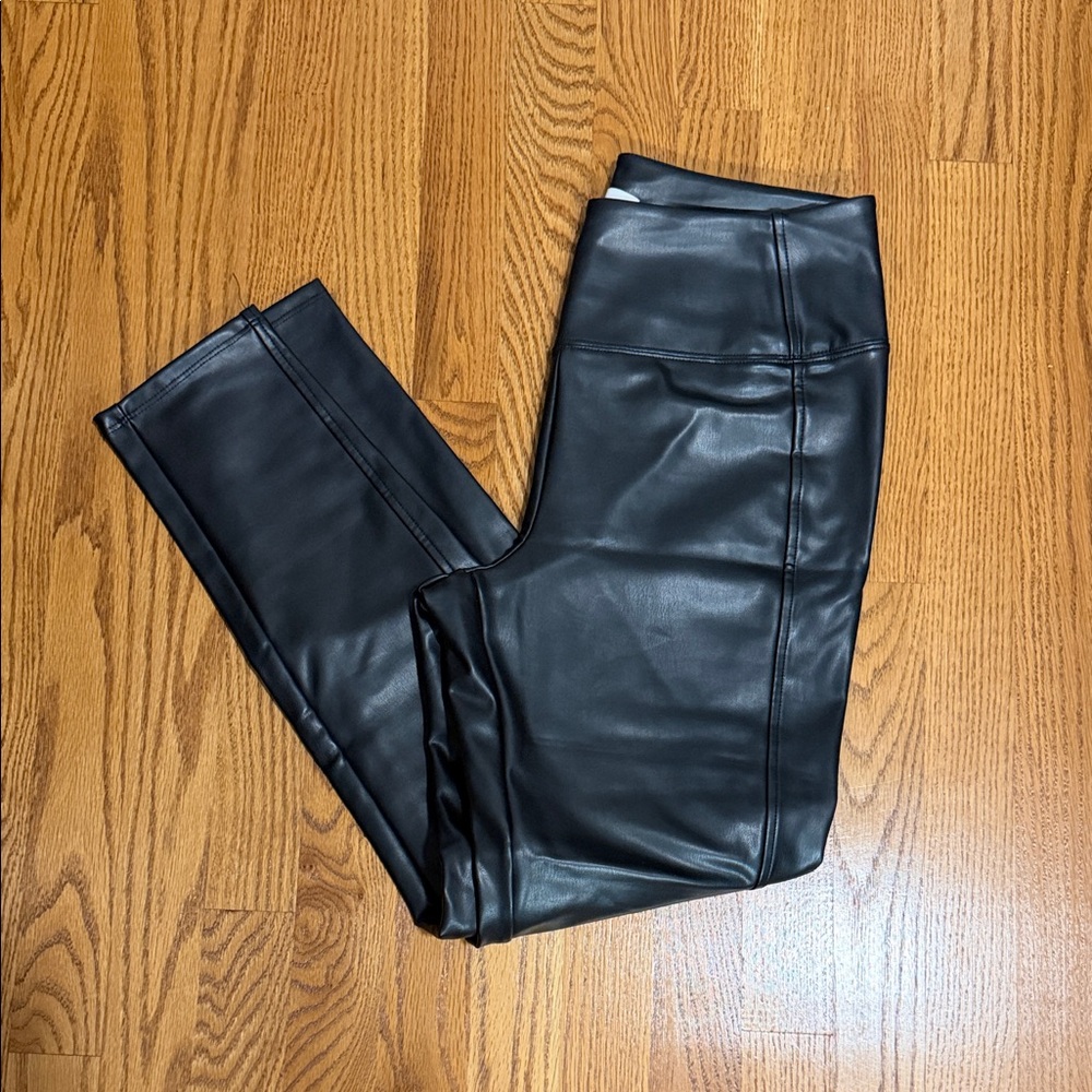 Michael Stars Charcoal Faux Leather Pants